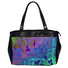 Floral Multicolor Oversize Office Handbag (one Side)