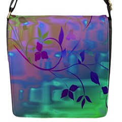 Floral Multicolor Flap Closure Messenger Bag (small)