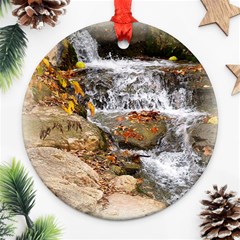 Waterfall Round Ornament by uniquedesignsbycassie