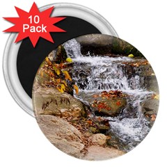 Waterfall 3  Button Magnet (10 Pack) by uniquedesignsbycassie