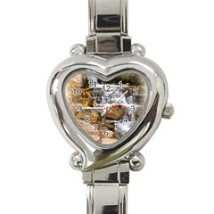 Waterfall Heart Italian Charm Watch  by uniquedesignsbycassie