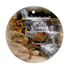 Waterfall Round Ornament (two Sides)