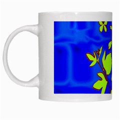 Butterfly Blue/green White Coffee Mug