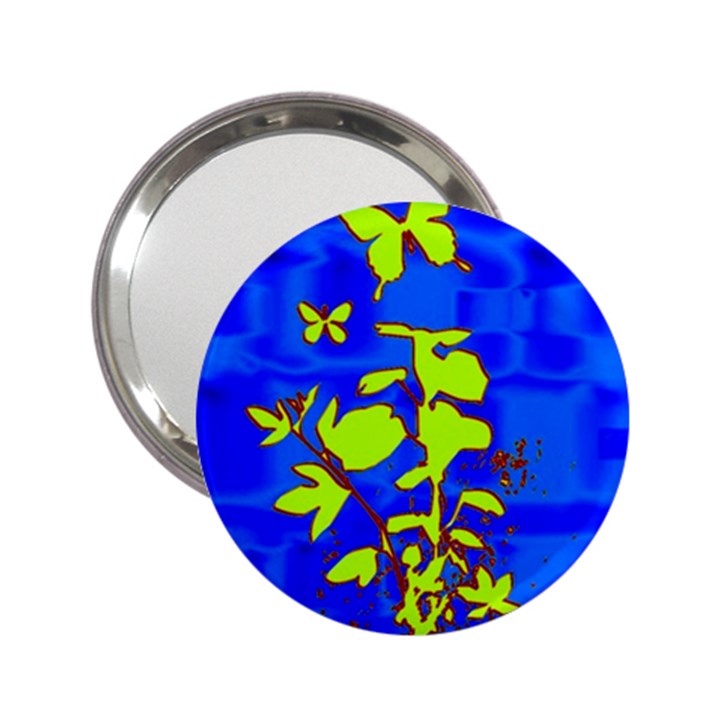 Butterfly blue/green Handbag Mirror (2.25 )