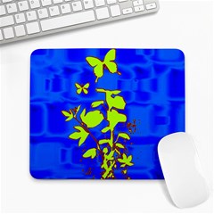 Butterfly Blue/green Large Mouse Pad (rectangle)