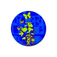 Butterfly Blue/green Drink Coasters 4 Pack (round)