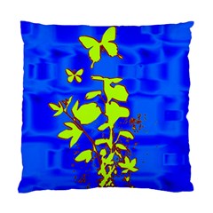 Butterfly Blue/green Cushion Case (single Sided) 