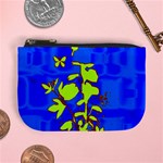 Butterfly blue/green Coin Change Purse Front