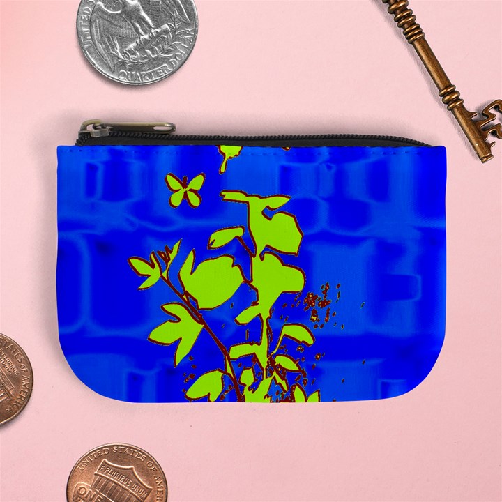 Butterfly blue/green Coin Change Purse