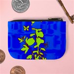 Butterfly blue/green Coin Change Purse Back