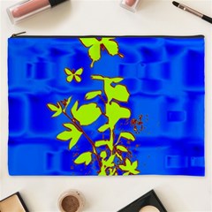 Butterfly Blue/green Cosmetic Bag (xxxl) by uniquedesignsbycassie