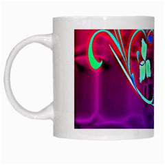 Floral Colorful White Coffee Mug