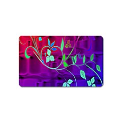 Floral Colorful Magnet (name Card)