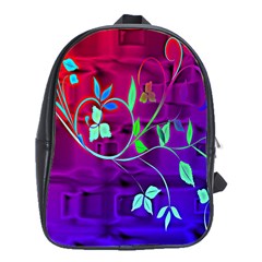 Floral Colorful School Bag (large)