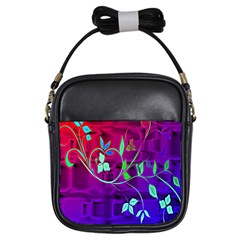 Floral Colorful Girl s Sling Bag