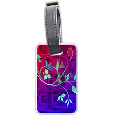 Floral Colorful Luggage Tag (one Side)