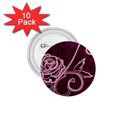 Rose 1 75  Button (10 Pack)