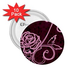 Rose 2 25  Button (10 Pack)