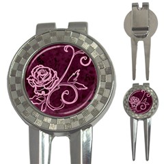 Rose Golf Pitchfork & Ball Marker by uniquedesignsbycassie