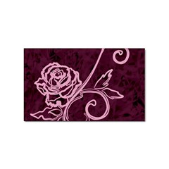 Rose Sticker (rectangle) by uniquedesignsbycassie