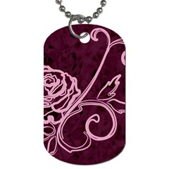 Rose Dog Tag (two-sided) 