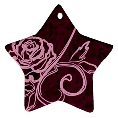 Rose Star Ornament (two Sides)