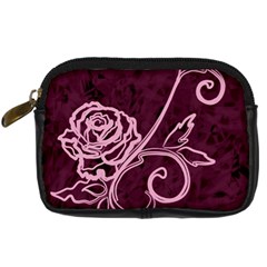 Rose Digital Camera Leather Case