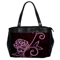 Rose Oversize Office Handbag (one Side)