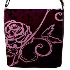 Rose Flap Closure Messenger Bag (small)