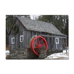 Vermont Christmas Barn A4 Sticker 100 Pack