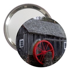 Vermont Christmas Barn 3  Handbag Mirror by plainandsimple