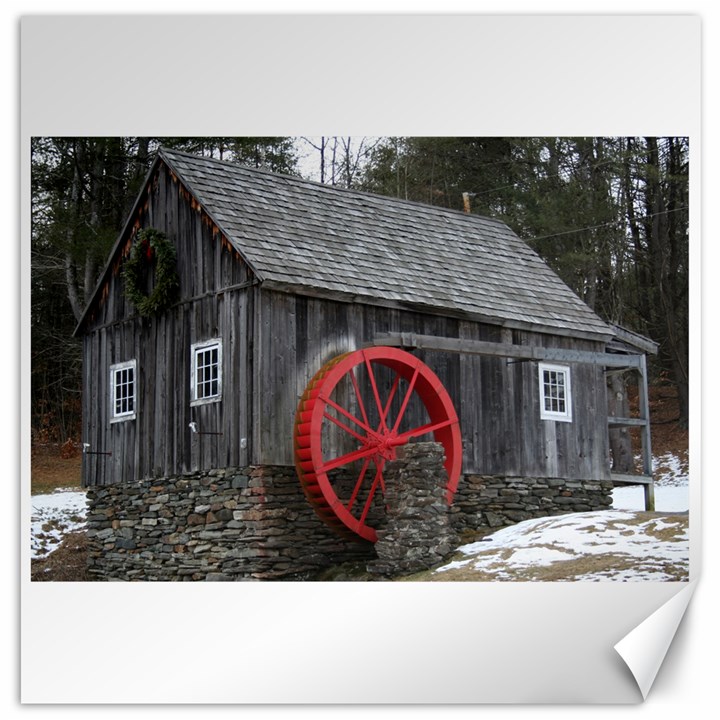 Vermont Christmas Barn Canvas 12  x 12  (Unframed)