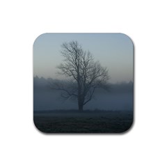 Foggy Tree Drink Coaster (square) by plainandsimple