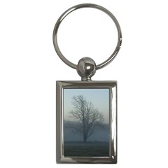 Foggy Tree Key Chain (rectangle) by plainandsimple