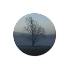 Foggy Tree Drink Coasters 4 Pack (round)