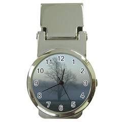 Foggy Tree Money Clip With Watch