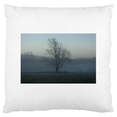 Foggy Tree Large Cushion Case (two Sided) 