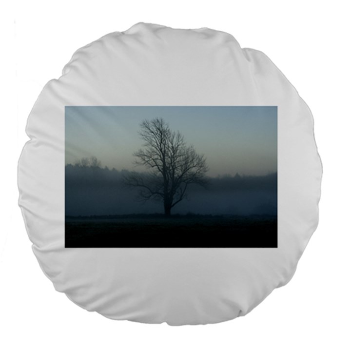 Foggy Tree 18  Premium Round Cushion 