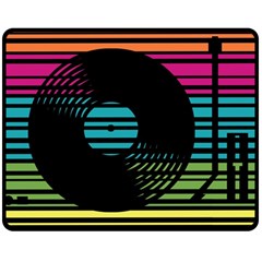 Dj Turn Table Fleece Blanket (medium)