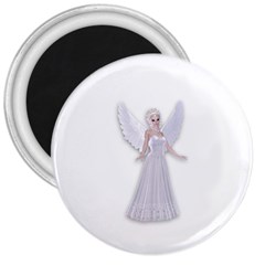 Beautiful Fairy Nymph Faerie Fairytale 3  Button Magnet by goldenjackal