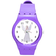 Beautiful Fairy Nymph Faerie Fairytale Plastic Sport Watch (medium) by goldenjackal