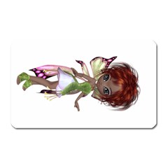 Fairy Magic Faerie In A Dress Magnet (rectangular)