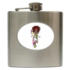 Fairy Magic Faerie In A Dress Hip Flask by goldenjackal