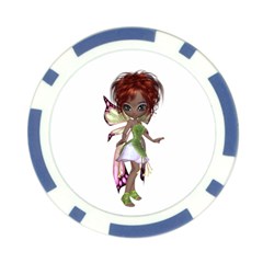 Fairy Magic Faerie In A Dress Poker Chip by goldenjackal