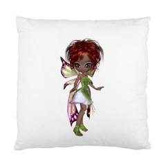 Fairy Magic Faerie In A Dress Cushion Case (two Sided)  by goldenjackal