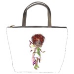 Fairy magic faerie in a dress Bucket Handbag Front