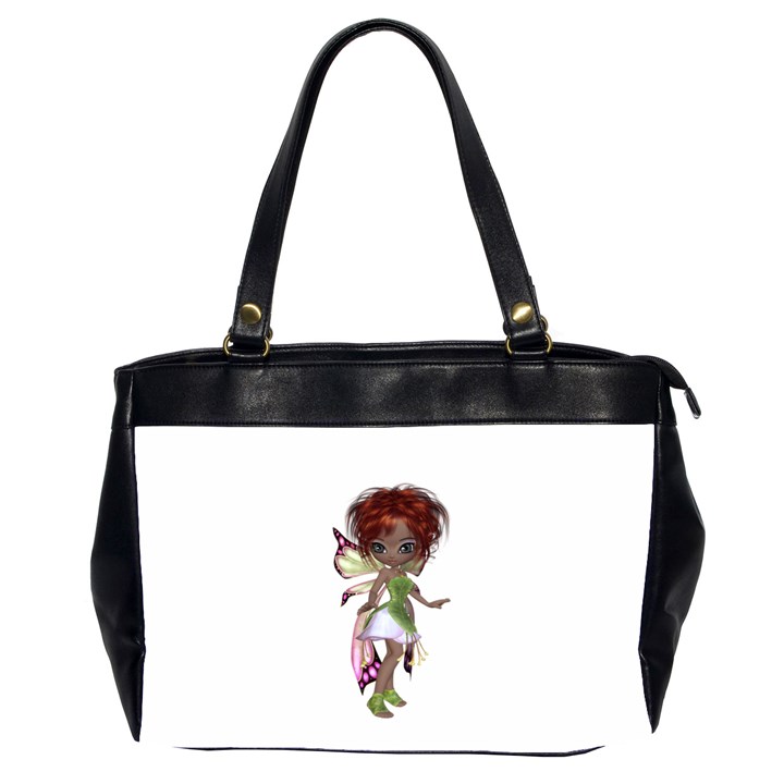 Fairy magic faerie in a dress Oversize Office Handbag (Two Sides)