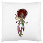 Fairy magic faerie in a dress Large Cushion Case (Two Sided)  Front