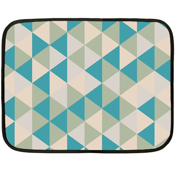 Triangles Mini Fleece Blanket (Single Sided)