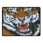 The Eye of the Tiger Fleece Blanket (Small) 50 x40  Blanket Front